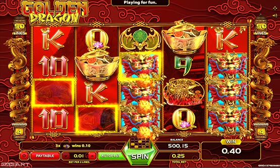 gold dragon slot machines with bonus games